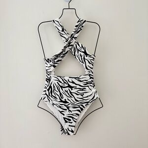 Onia Zebra Size X-Small Swimsuit New #Lux-E